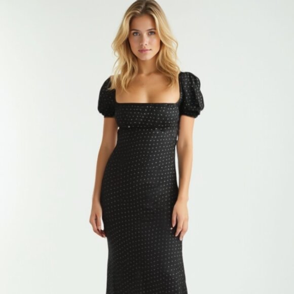 Rumored Dresses & Skirts - Rumored Napa Valley Midi Dress in Betty Dot – Size XS – NWT
